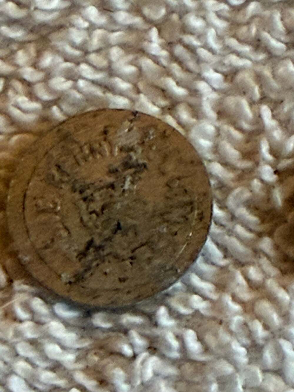 Antique Meriden Brit'a Co. Pat. Feb. 1871 Copper Coin Token